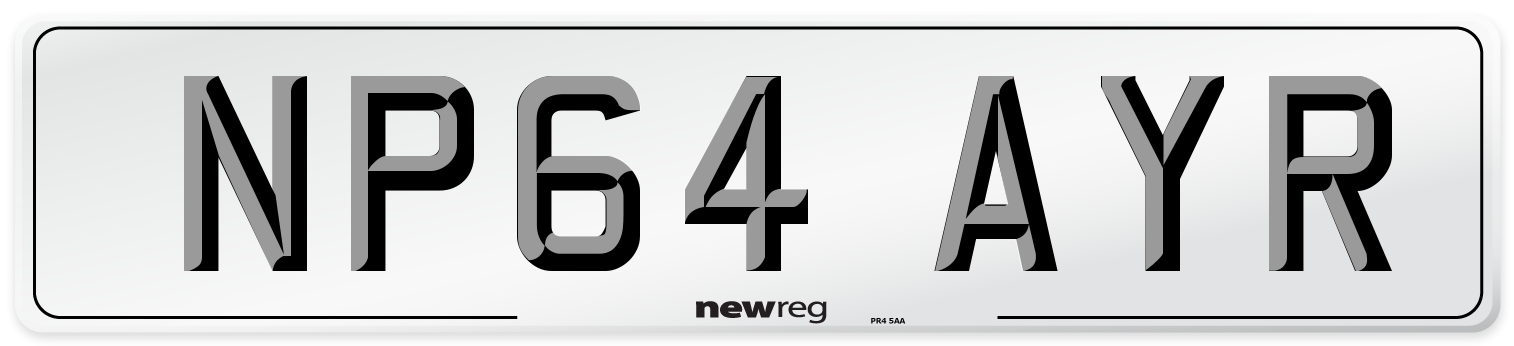 NP64 AYR Number Plate from New Reg
